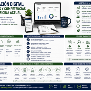 Administración digital: herramientas y competencias clave en la oficina actual
