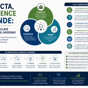 Conecta, convence y vende: habilidades clave del comercial moderno